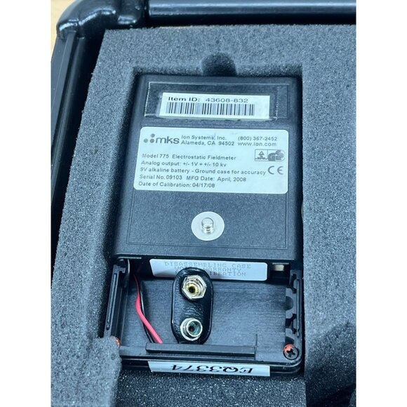 Ion Systems Electrostatic Fieldmeter Model 775 w/ 775C Charger - Picture 8 of 15